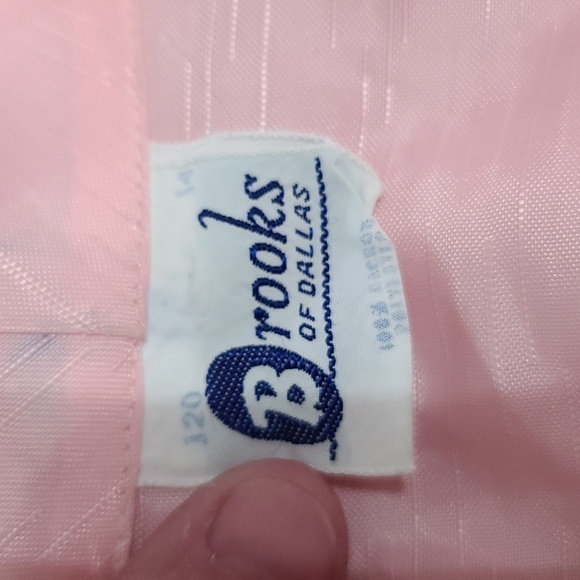 VTG Brooks of Dallas Womens Uniform Lounge Jacket Pink Embroidered Pockets Sz L? - Picture 9 of 12
